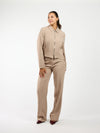 Kate | Wide leg trousers | Taupe | Tall