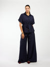 Steph | Wide leg pants | Navy | Tall