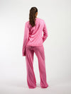 Nora pyjama top | Co-ord set | Pink striped | Tall