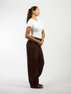 Zoey Barrel Jeans | Mid-waist | Brown | Stretch | Tall