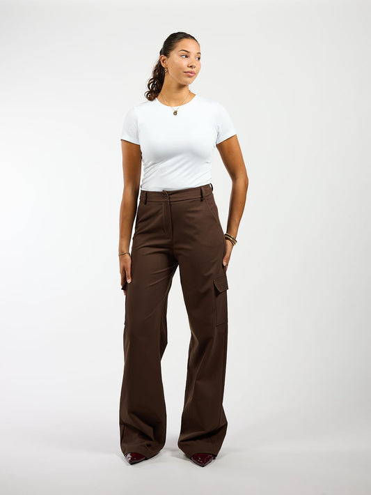 Mia | Cargo pants | Brown | Tall