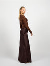 Sammy Satin Skirt | Brown | Tall