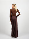Sammy Satin Skirt | Brown | Tall