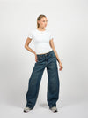 Gigi | Baggy Balloon Jeans | Ocean blue | Stretch | Tall