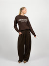 It's like a club | Knitted sweater | Dark brown | Tall