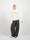 Camille Knit | Off-white | Red print | Tall
