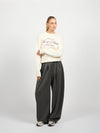 Camille Knit | Off-white | Red print | Tall
