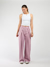 Ella | Wide leg pleated trousers | Pink | Tall