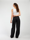 Ella | Wide leg pleated trousers | Black | Tall