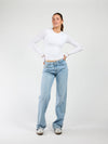 Liza long sleeve top | White | Tall