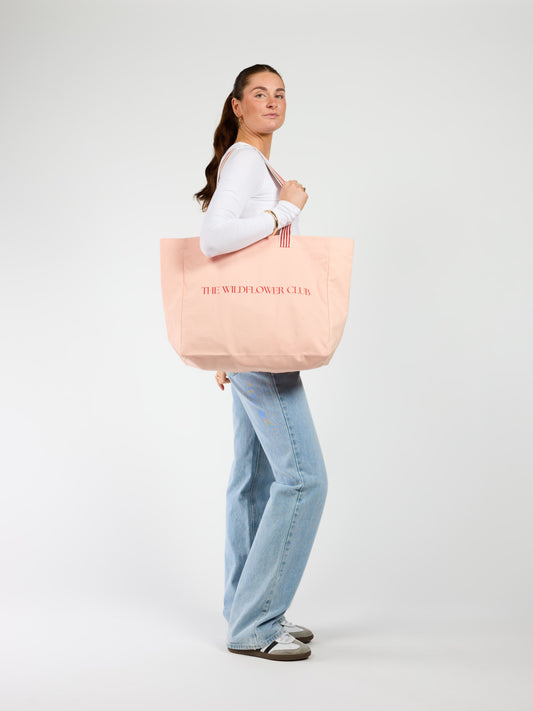 Canvas bag large | Pink | The Wildflower Club