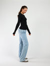 Liza long sleeve top | Black | Tall
