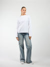 Nine Tee | flared sleeve | Tall | White