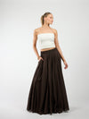 Celine Maxi Skirt | Dark Brown | Tall