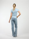 Liza short sleeve top | Light Blue | Tall