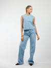 Lulu | Co-ord | Denim top | Blue | Tall