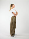 Noor Parachute Pants | Green | Tall