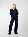 Indy | Mid Waist Wide Leg Jeans | Navy blue | Stretch | Tall