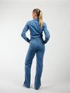 Zoë Denim Jumpsuit | Straight leg | Stretch | Dark blue | Tall