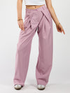 Ella | Wide leg pleated trousers | Pink | Tall