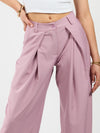 Ella | Wide leg pleated trousers | Pink | Tall