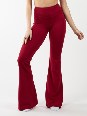 Flared leggings | Sport | Burgundy | Tall