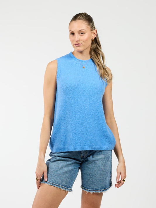 Isa Knitted Spencer | Blue | Tall