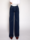 Iza | Super Wide Leg Jeans | Stretch | Dark Blue | Tall