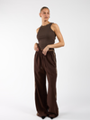Izzy pants | Brown with stripe | Tall