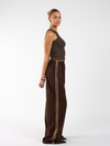 Izzy pants | Brown with stripe | Tall