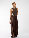Izzy pants | Brown with stripe | Tall