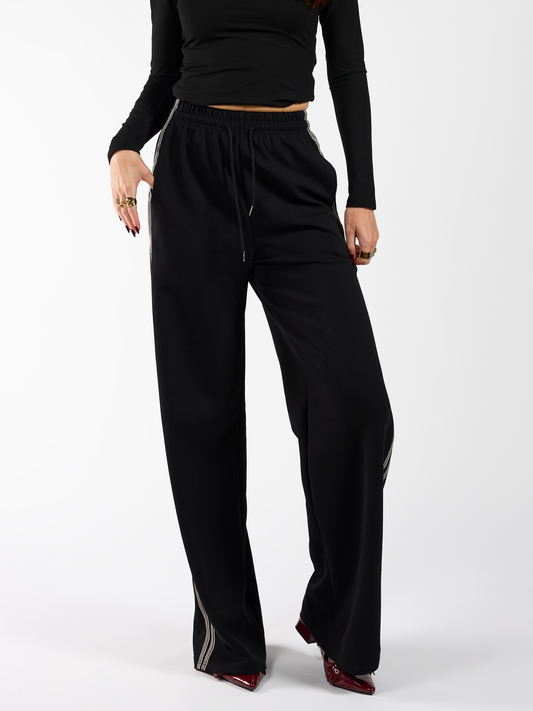 Izzy pants | Black with stripes | Tall