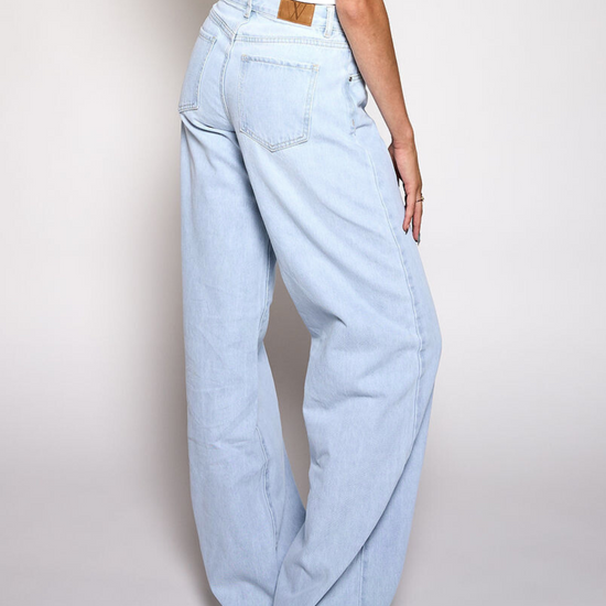 Jade Super Wide Leg Jeans | Mid-waist | Light blue | Tall