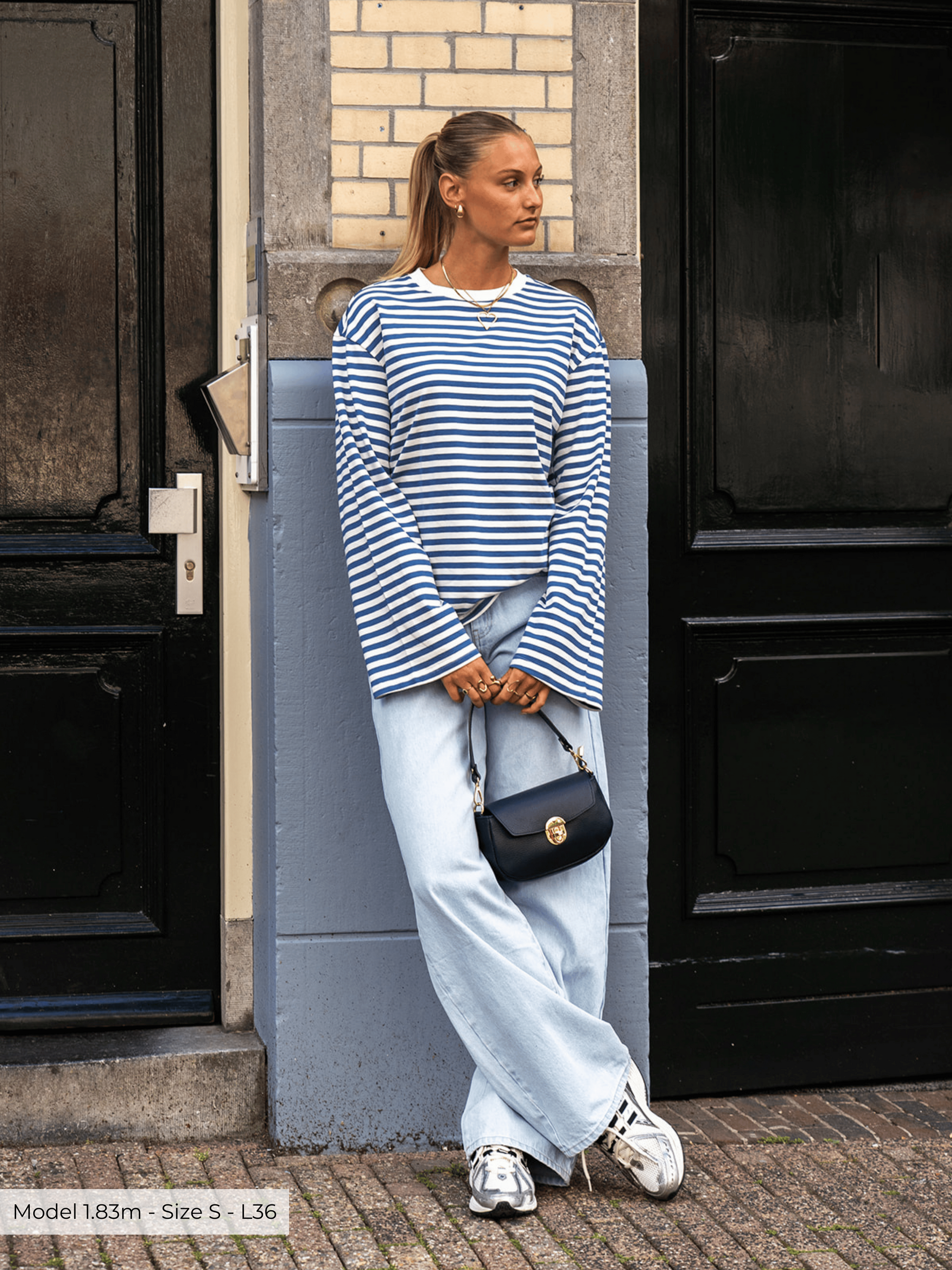 Jade Super Wide Leg Jeans | Mid-waist | Light blue | Tall