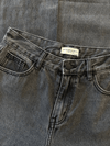 Jade Super Wide Leg Jeans | Mid waist | Dark gray |