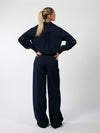 Jip | Cropped blouse | Navy | Tall