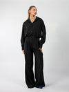 Jip | Cropped blouse | Black | Tall