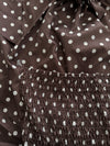 Julie Polkadot Dress | Dark Brown | Tall