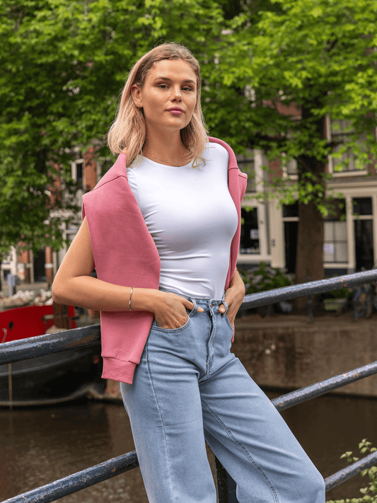 Liza short sleeve top | White | Tall