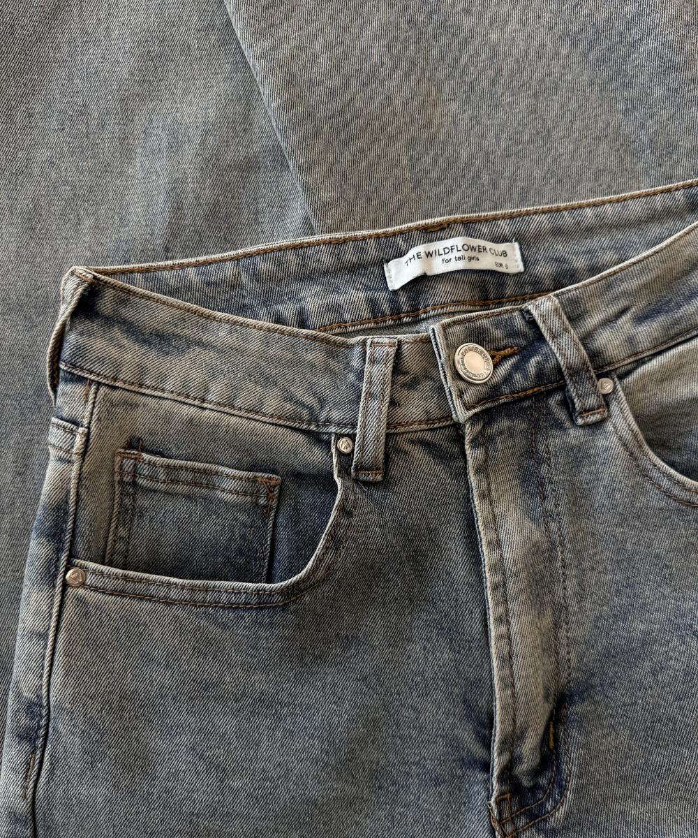Livia Straight Leg Jeans | Washed Blue | Stretch | Tall