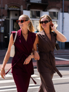Loes gilet met ceintuur | Bordeaux | Tall