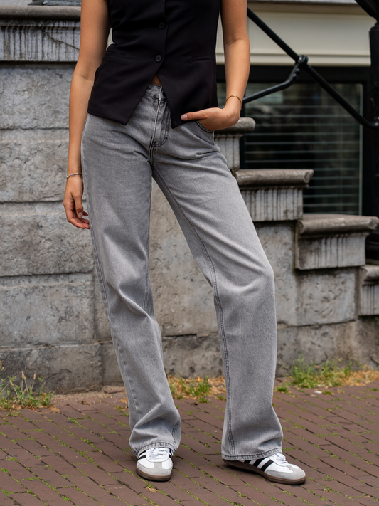 Lola Low Waist Jeans| Grey | Tall