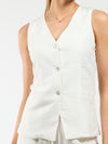 Lauren gilet | White | Tall