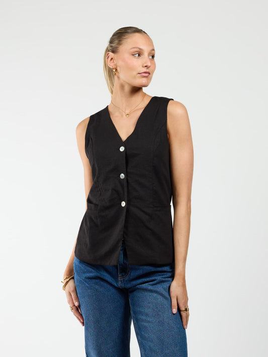 Lauren waistcoat | Black | Tall