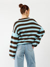 Leah Knit | Striped Blue Brown | Tall