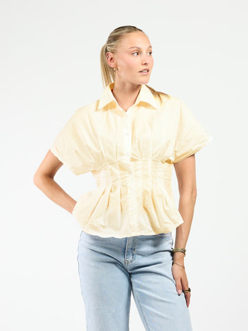 Leela fitted blouse | Yellow | Tall