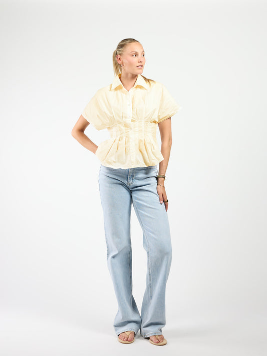 Leela fitted blouse | Yellow | Tall