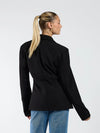 Lily fitted blazer | Black with diamonds | Tall