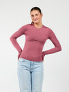 Liza long sleeve top | Mauve pink | Tall