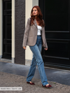 Lizza Mid Waist Jeans | Ocean blue | Stretch | Tall